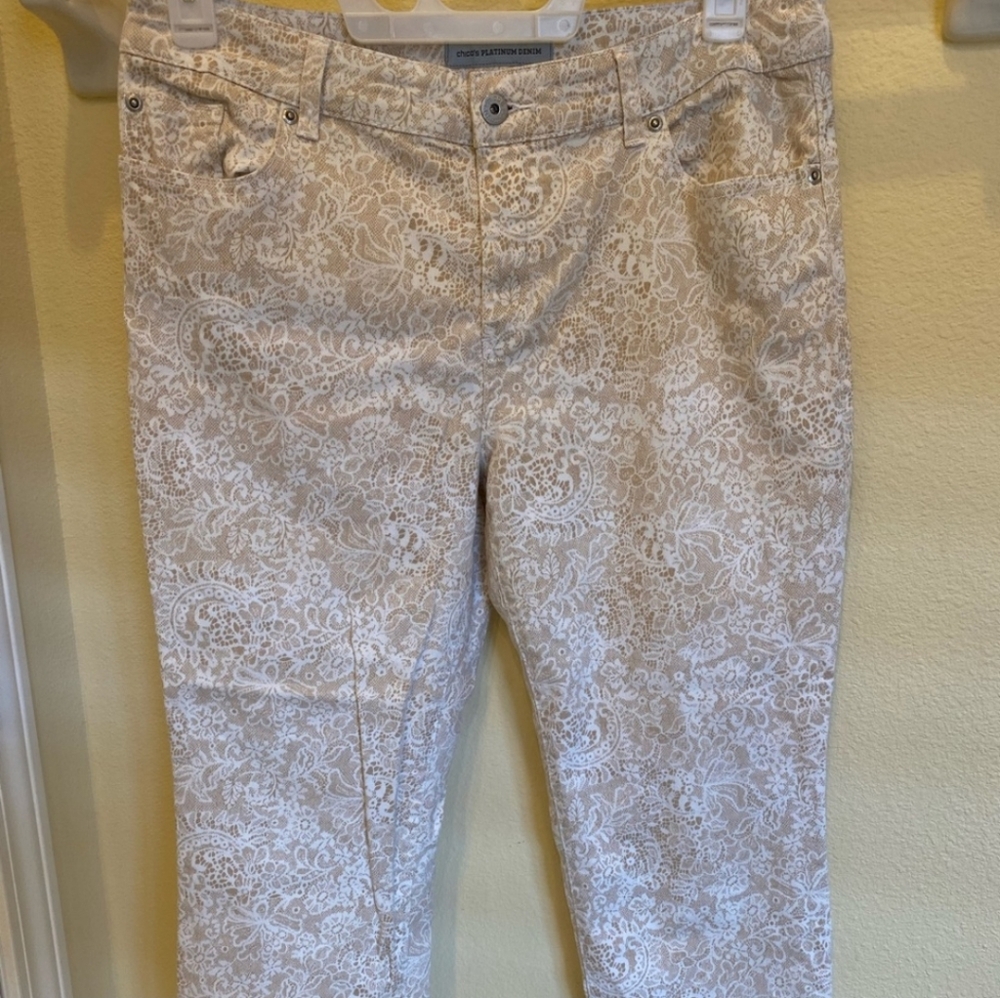 Chicos Elegant  Lace Look Jeans